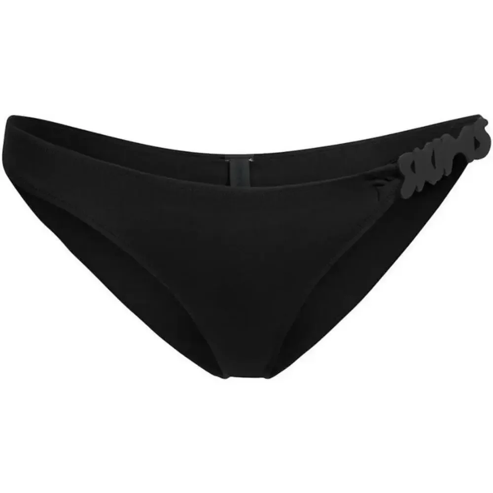 SKIMS Swim Logo Hardware Bikini Bottom Onyx Black Size S / US 4–6 NWT Rare